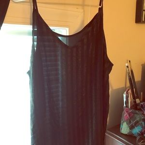 XXL Black & Gold Spaghetti Strap